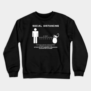 Social Distancing Hugger - white Crewneck Sweatshirt